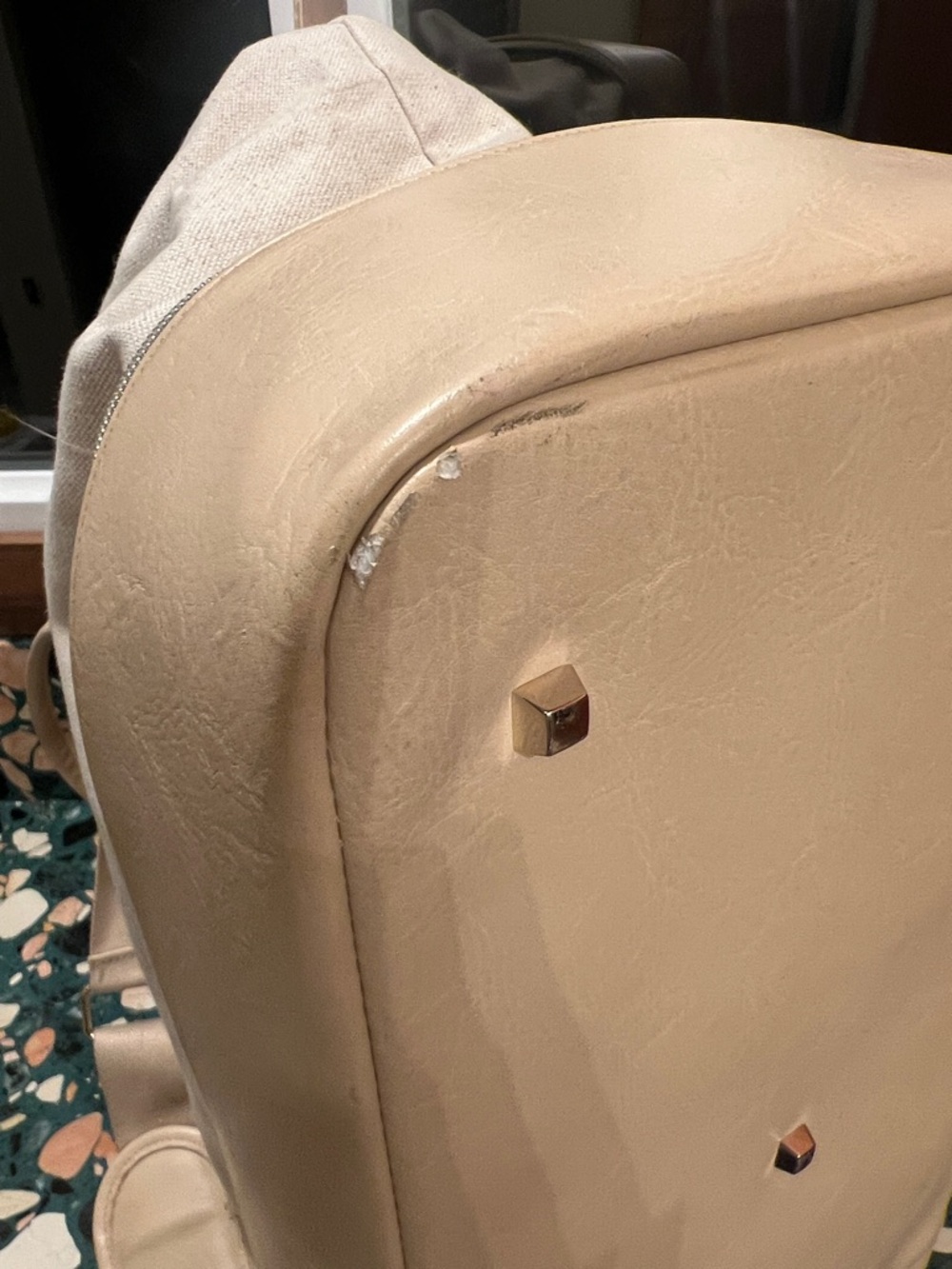 BEIS Beige and Cream Travel Duffel Bag - Picture 9 of 11